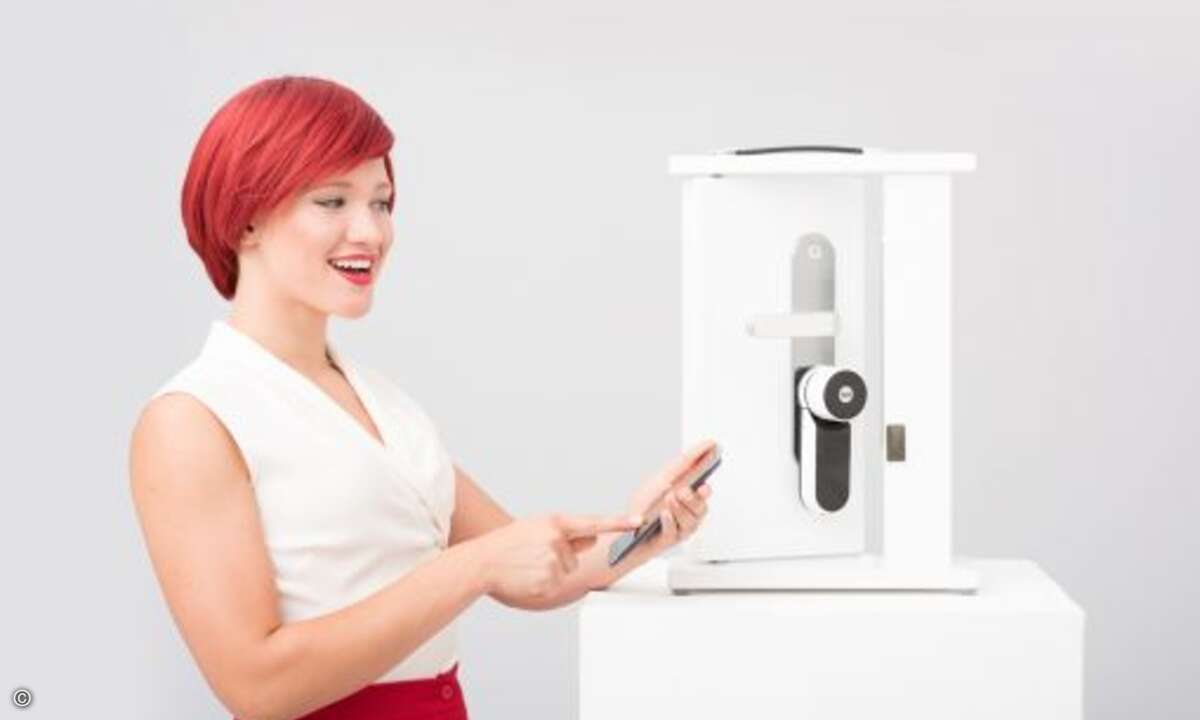Yale ENTR Smart Living smartes Tuerschloss von Assa Abloy (Foto: Messe Berlin)