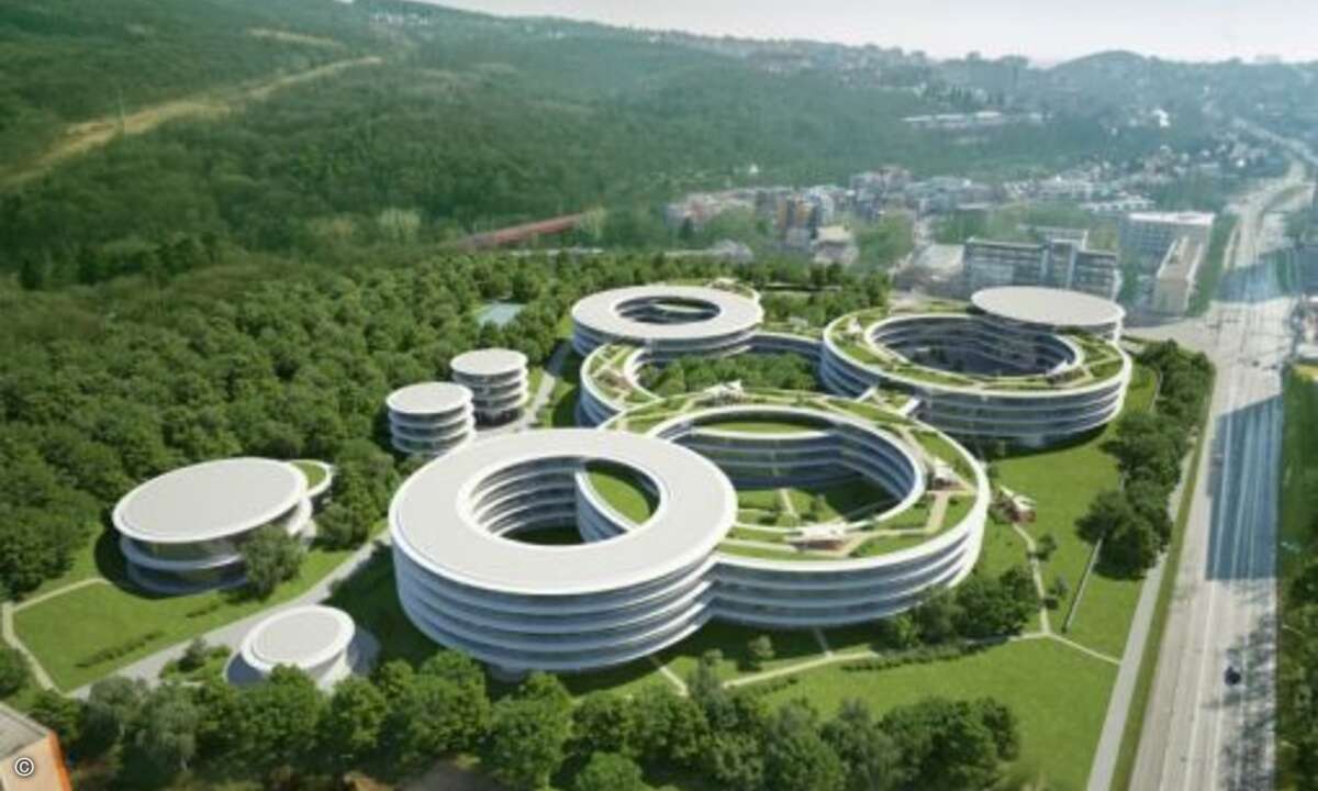 Bis voraussichtlich 2022 wird in Bratislava die neue Firmenzentrale von Eset entstehen - so soll sie aussehen