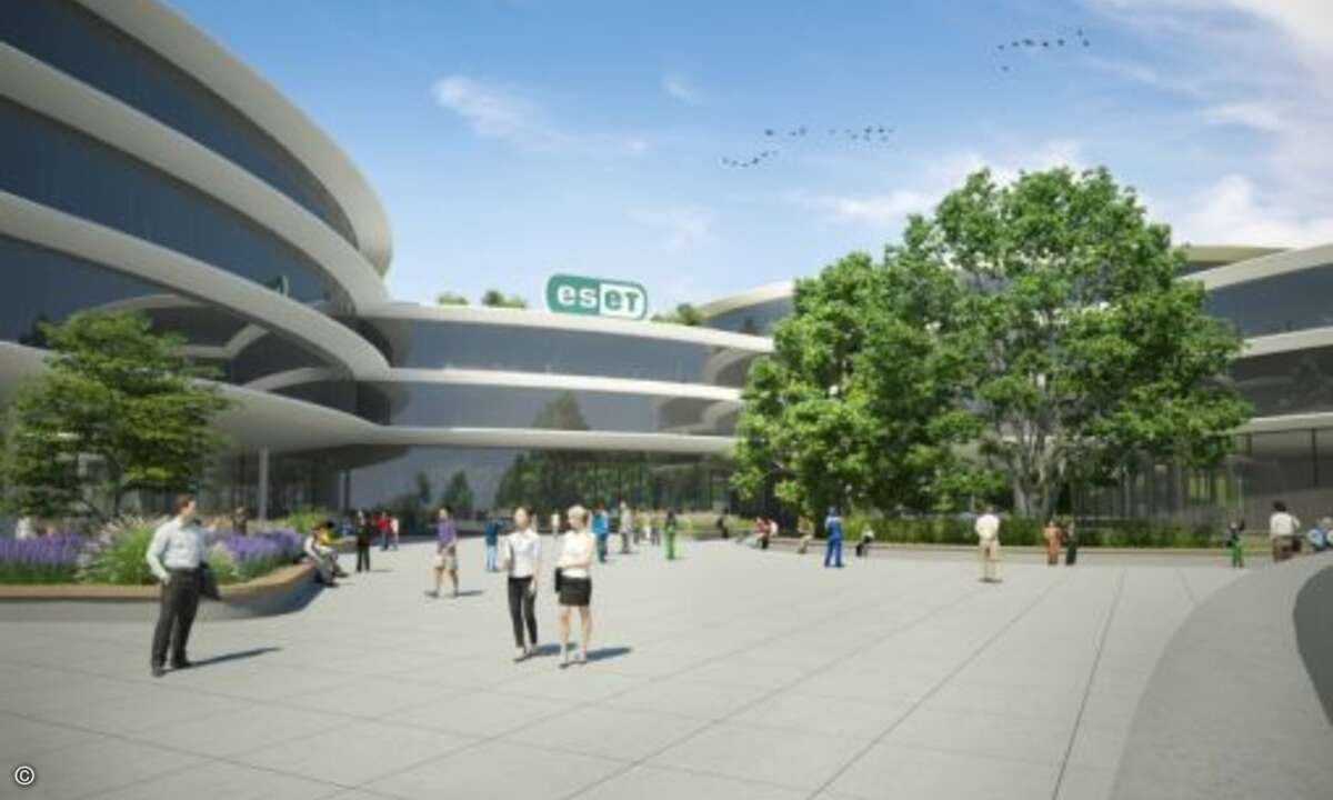 Eingangsbereich des neuen Eset-Headquarters