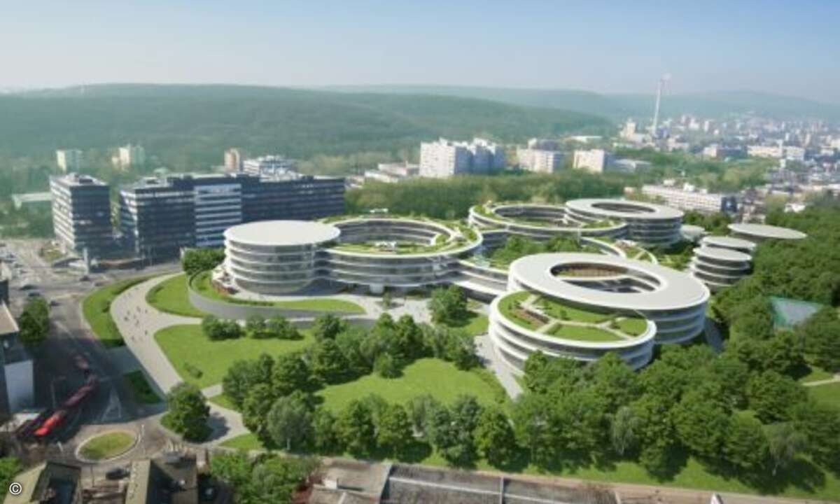 Das Gelände ist neun Hektar groß und beherbergt derzeit noch ein ehemaliges Militärkrankenhaus