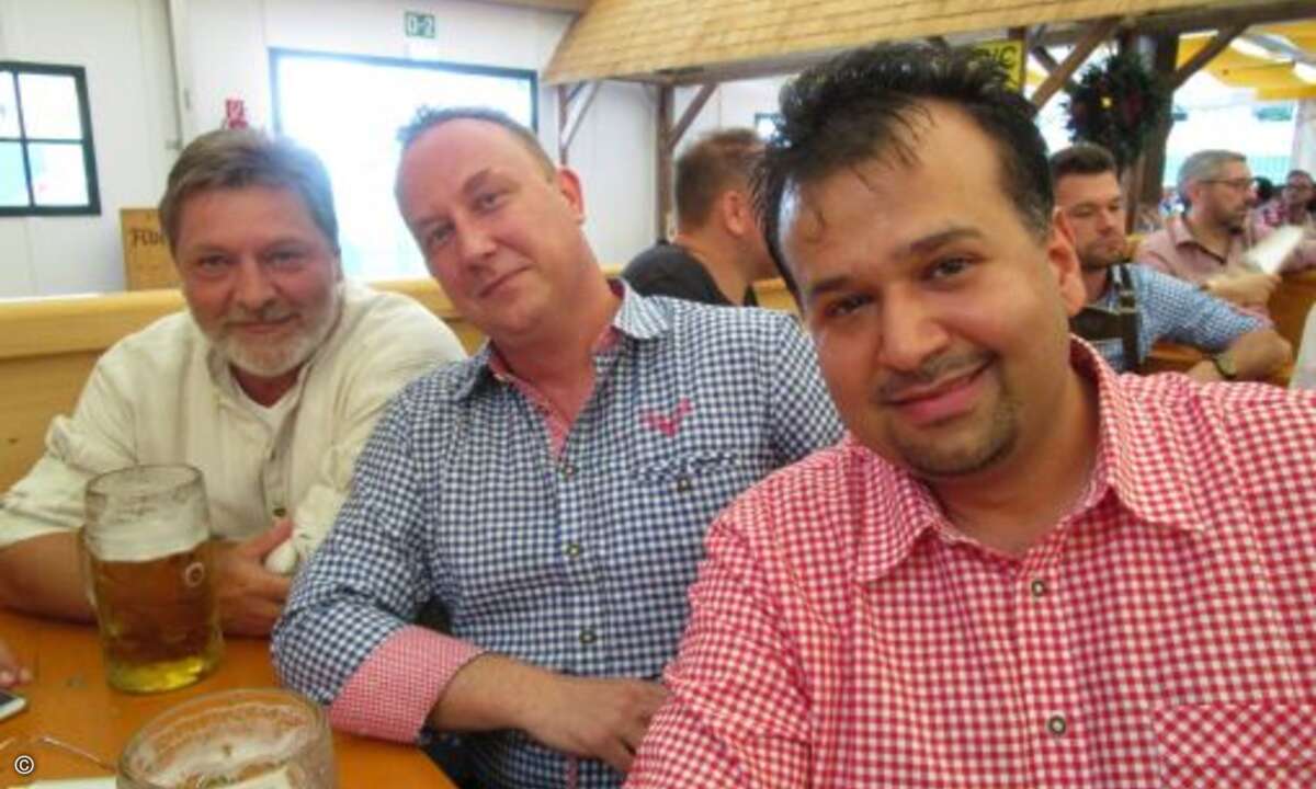 (v. li.) Matthias Jablonski (Kiwiko), Christian Stoehr (HPE) und Hares Noor Asmai (Ingram Micro) (Bild: CRN)