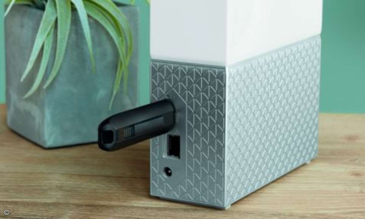 Sie soll alle daten von Rechnern, Tablets und Smartphones im Heimnetzwerk automatisch sichern, ebenso wie die Inhalte angesteckter Geräte (Foto: Western Digital)