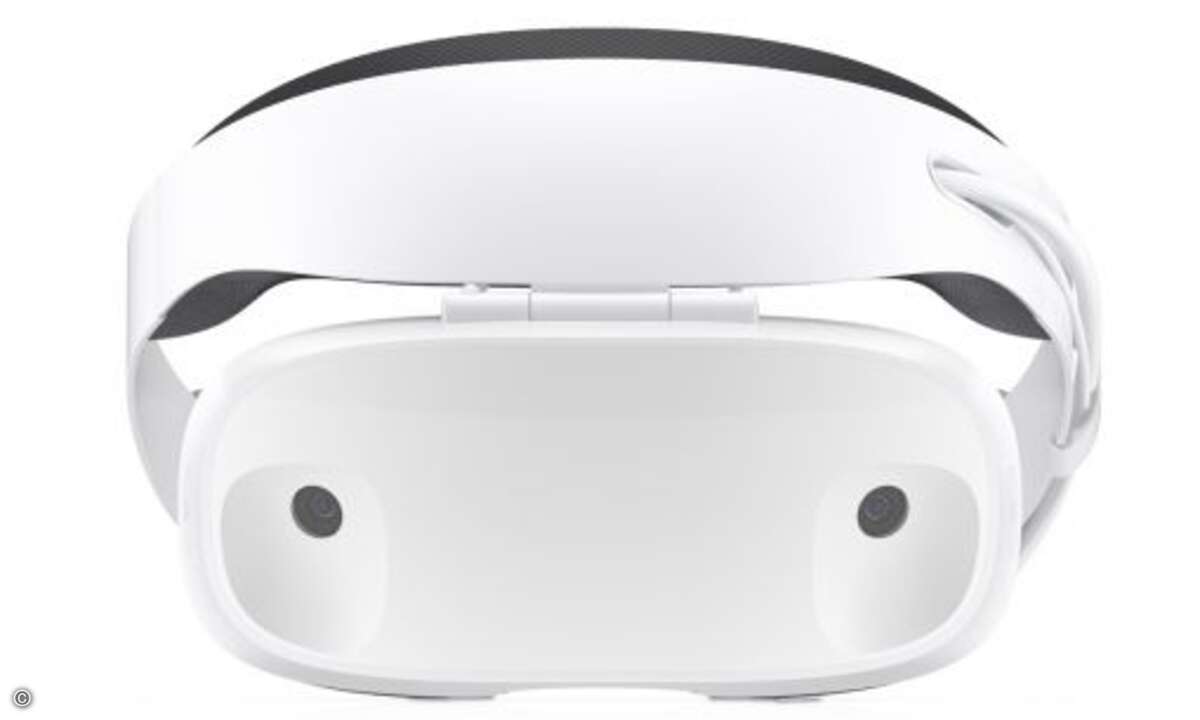 Mit dem »Dell Visor« präsentierte Dell sein erstes Virtual-Reality-Headset, das zusammen mit Microsoft für die Windows-Mixed-Reality-Plattform entwickelte wurde (Bild: Dell)