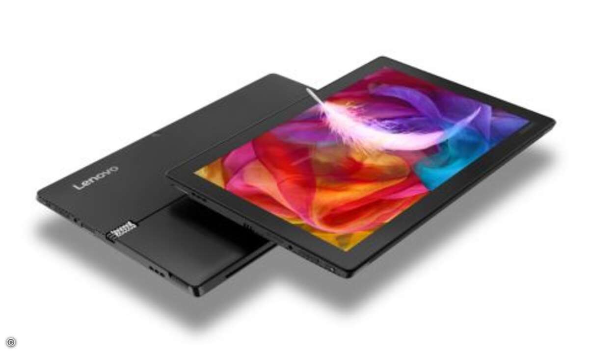Lenovos neues »Miix 520« kommt mit abnehmbarer Tastatur, Windows 10, Lenovo Digital Pen und optionaler WorldView Kamera für 3D-Bildgebung.(Bild: Lenovo)