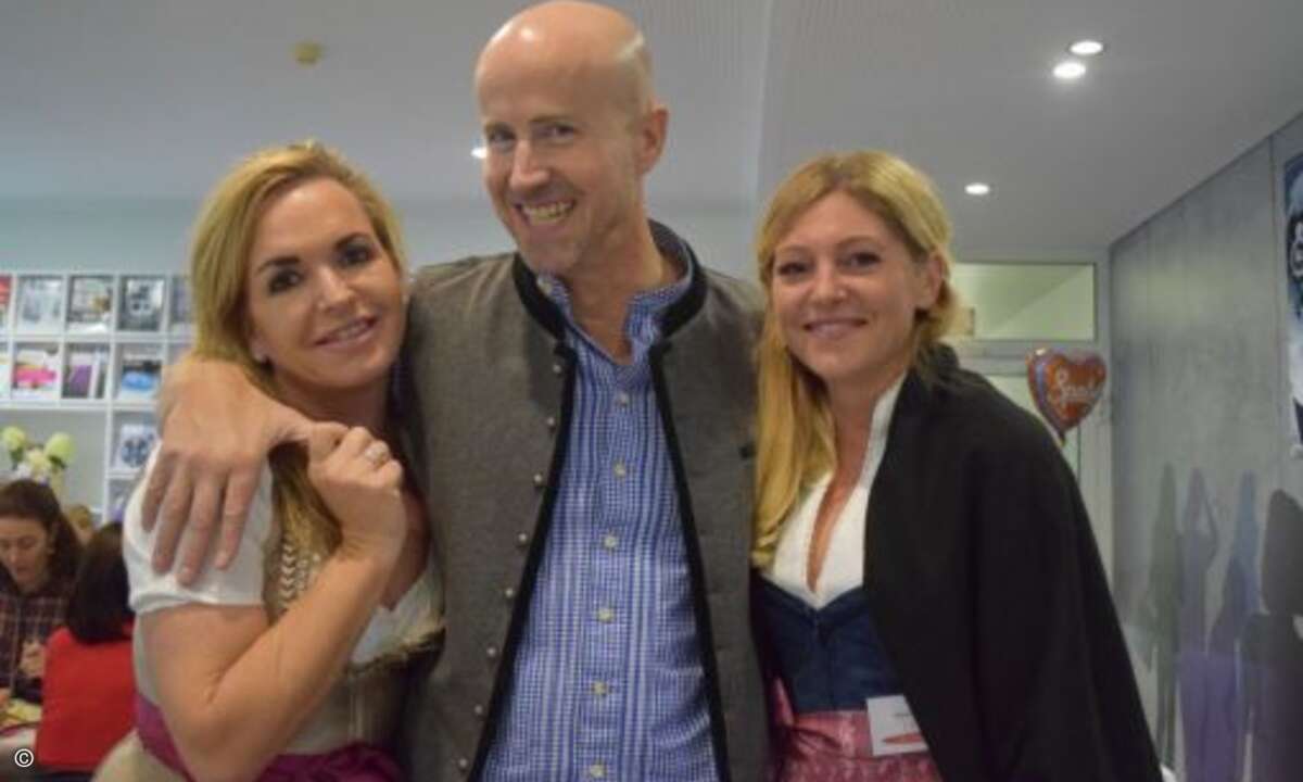 Das Wiesn-Dream-Team: Carolin Schlüter, Matthäus Hose und Gina Gießmann (Bild: CRN)