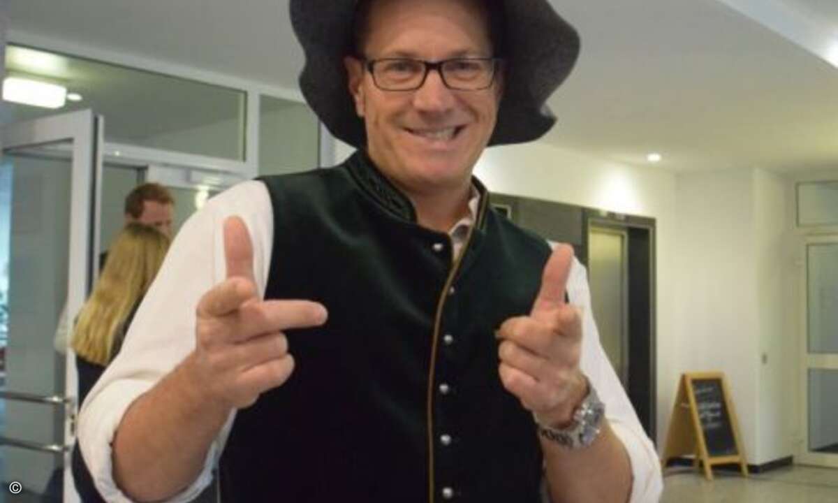 Marc Adelberg in Wiesn-Stimmung (Bild: CRN)