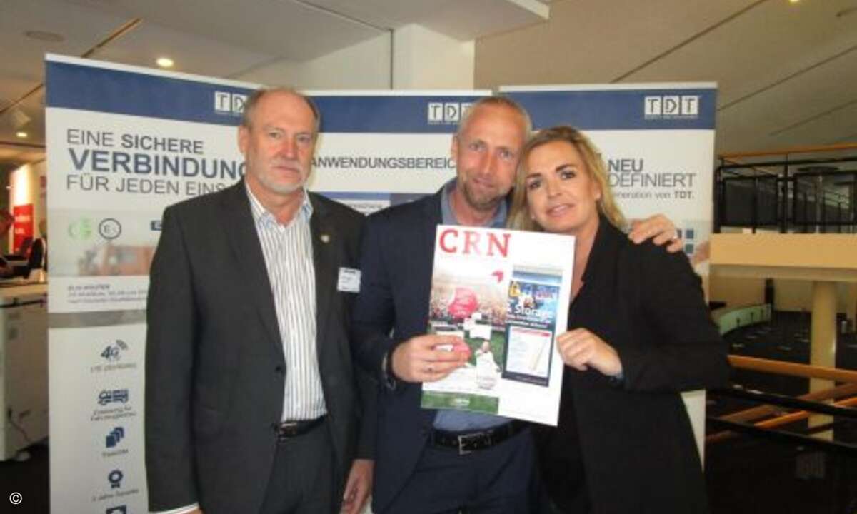 Das Team von TDT war mit Günter Wagner und Thorsten Skotnica vertreten (Foto: CRN)
