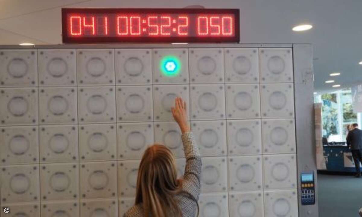 Malina Colmbo versuchte, die Bestzeit an der Buzzer-Wand von Lexmark zu knacken (Foto: CRN)