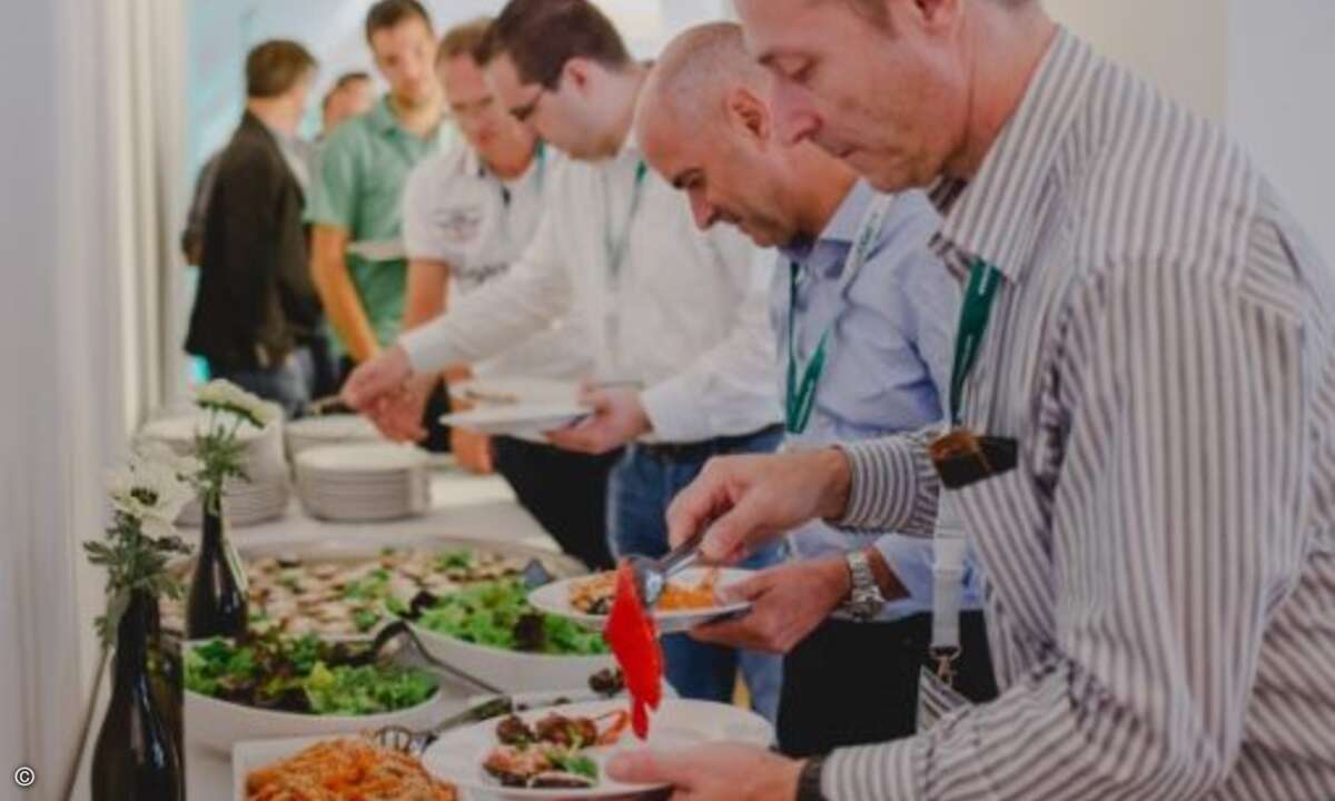 Fränkisch-mediterranen Küche zum Abendessen (Foto: Kaspersky)