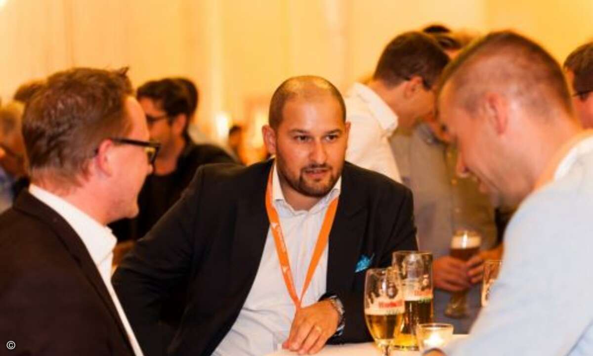 Der wichtige Acmeo-Partner Solar Winds war unter anderem in Person von Francesco Dibartolo, Head of MSP Sales, DACH & Italy (Mitte) angereist (Foto: Acmeo)