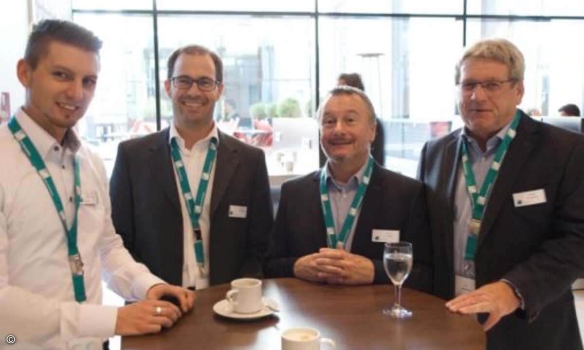 Das C4B-Tourteam in München: Dominik Schlosser, Thomas Dirnberger, Peter Schittko und Dieter Neumann (Foto: C4B)