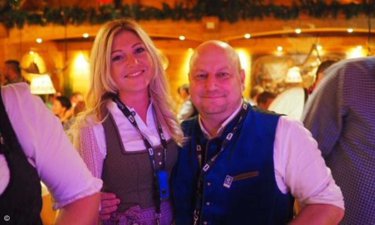 Gina Gießmann (CRN) feierte zusammen mit Frank Gerich (zu dem Zeitpunkt noch Ingram, jetzt Seagate) (Foto: CRN)