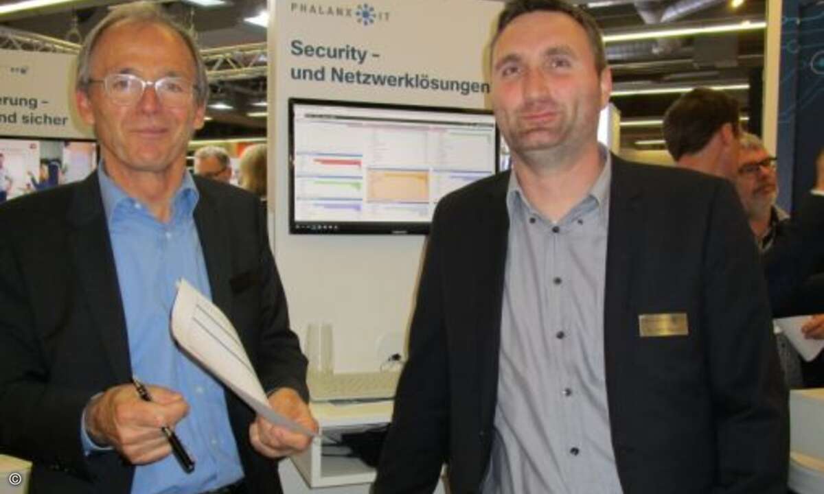 Walter Brodmann und Christian Martin von Phalanx IT (Foto: CRN)