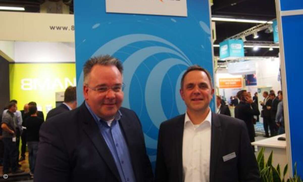 Michael Berg und Sven Janssen von Sonciwall (Foto: CRN)