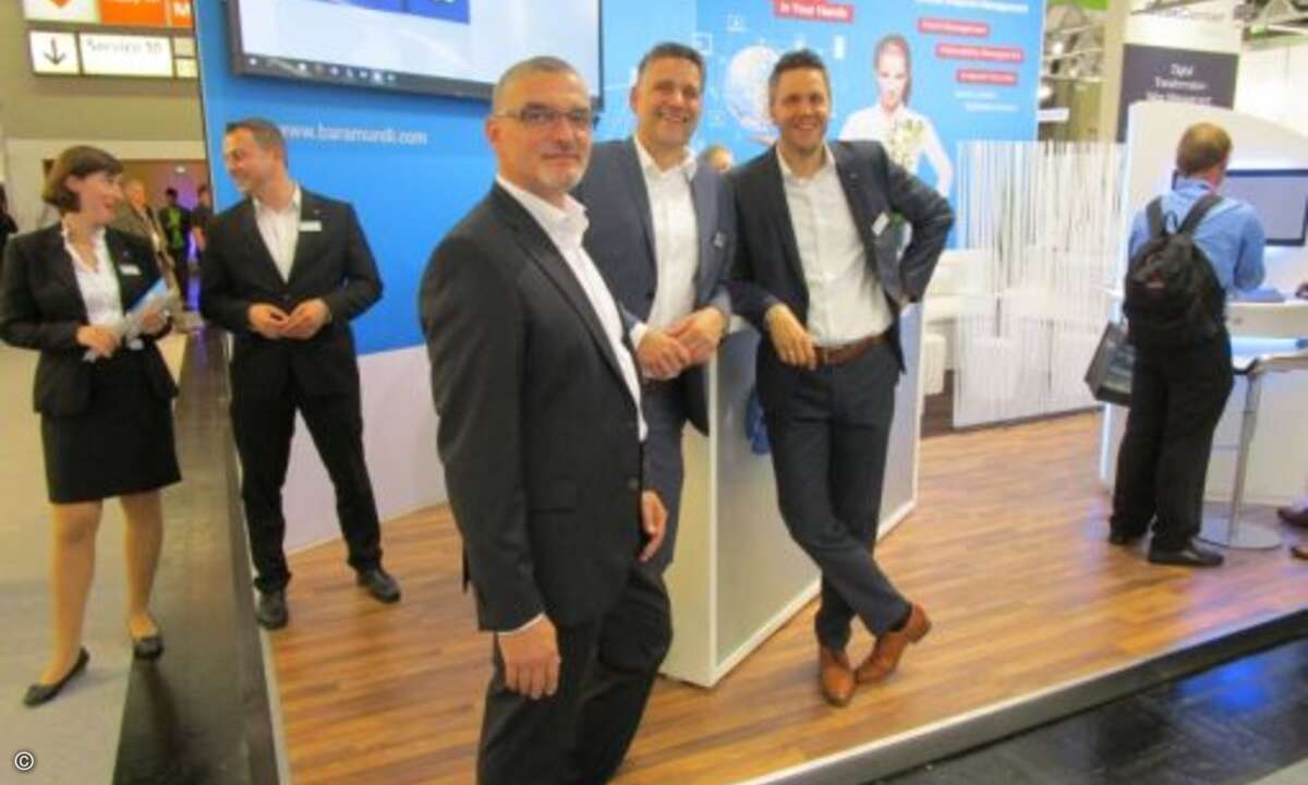 Rene Küster, Martin Nix und Bernd Wilhelm von Baramundi (Foto: CRN)