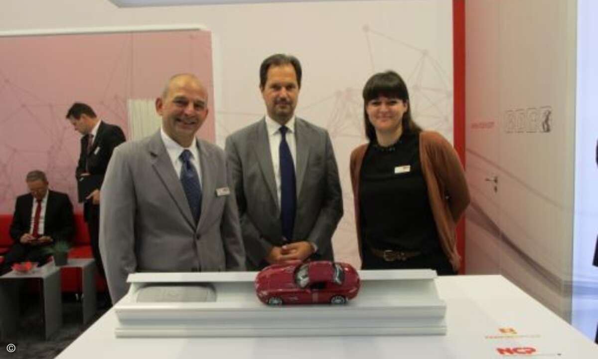 Freundlicher Empfang durch Jürgen Hönig, Patrick Oliver Graf und Tina Kaiser bei NCP (Foto: CRN)