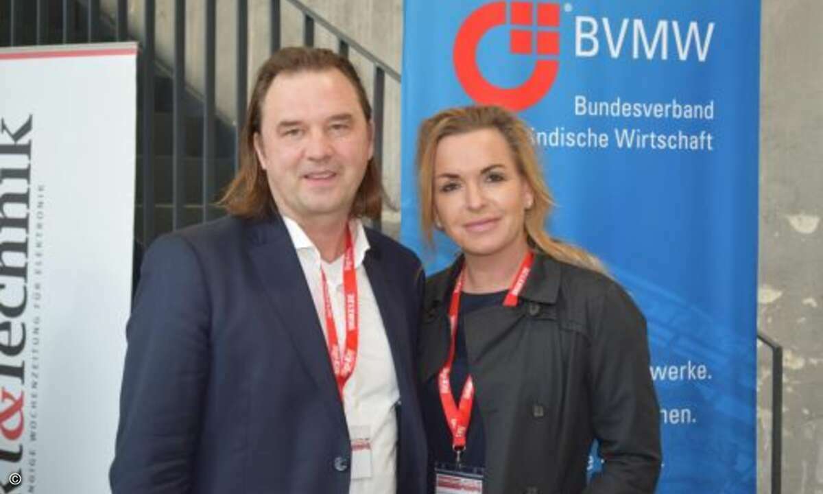 Matthias Malcher von Eset zusammen mit Carolin Schlüter (CRN) (Foto: CRN)