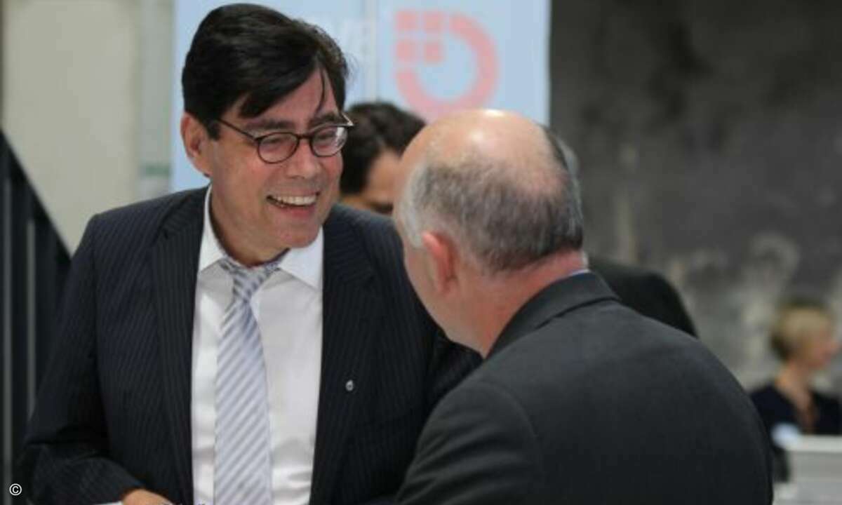 Achim von Michel, Pressesprecher Bayern im Bundesverband mittelständische Wirtschaft e.V. , Unternehmerverband Deutschlands (BVMW), war auch angereist (Foto: CRN)