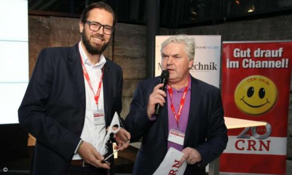 Bei der CRN werden Ralph Friederichs und CYBERDYNE für das digitale Sonnenstudio ausgezeichnet (Foto: CRN)