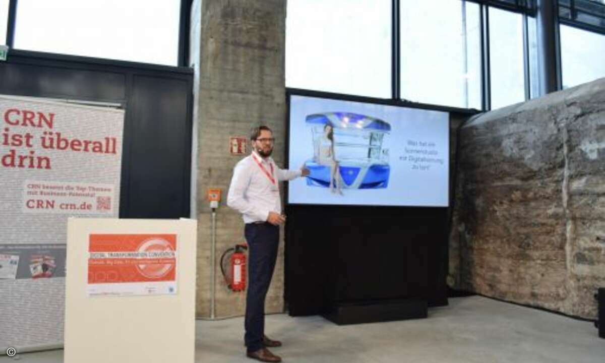 Welche Rolle der Raspberry-Pi im digitalen Sonnenstudio einnimmt, erläutert Ralph Friederichs von Cyberdyne (Foto: CRN)