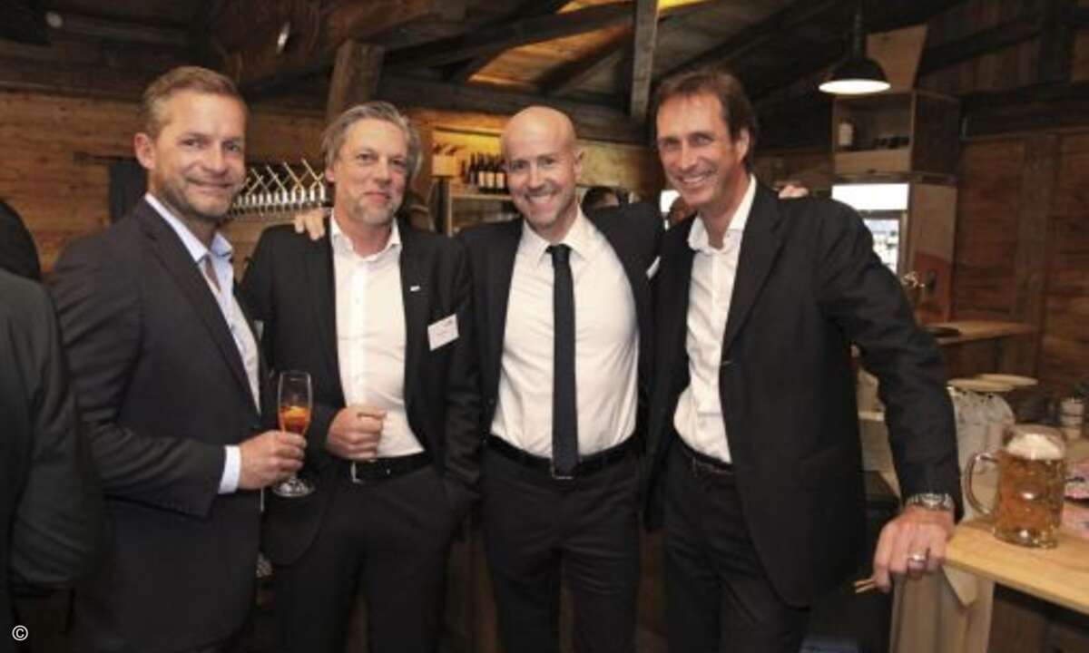 Heiko Lühr (Fujitsu), Maik Wetzel (Eset), Matthäus Hose (WEKA FACHMEDIEN) und Michael Sadranowski von AVM (Foto: CRN)