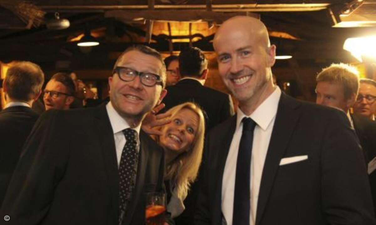 Immer für einen Spaß zu haben: Frank Bösser (Gigabyte), Natascha Schönemann (CRN) und Matthäus Hose (WEKA FACHMEDIEN) (Foto: CRN)