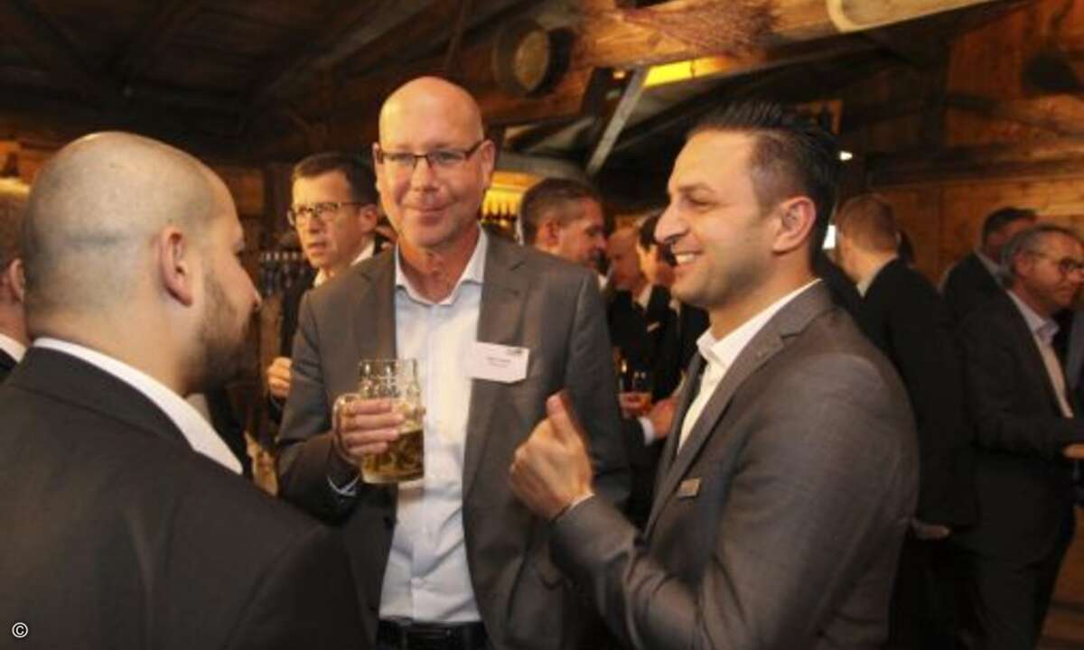 Francesco Dibartolo (Solarwinds MSP), Marc Fischer (Ebertlang) und Özkan Topal (Rohde & Schwarz)(Foto: CRN)