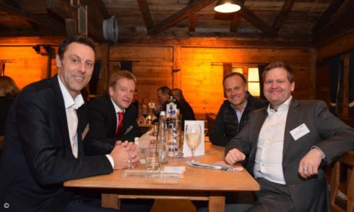 Robin Wittland (Microsoft), Andreas Dumont (CRN), Stefan Wagner (SAP) und Thomas Ebert (WEKA FACHMEDIEN) (Foto: CRN)
