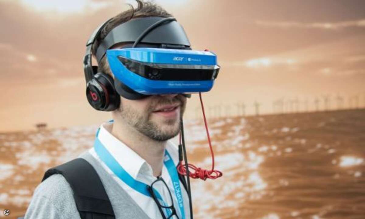 Kabelmanagement mit Optimierungspotenzial (Foto: Microsoft)