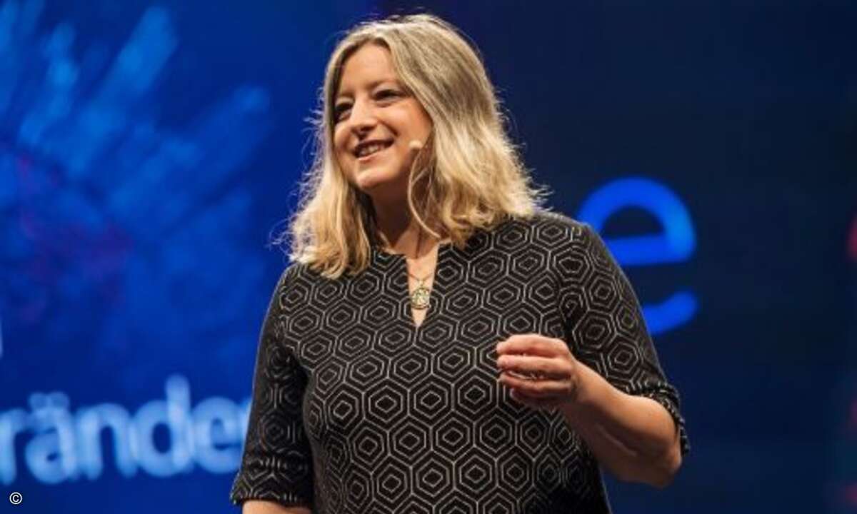 Viel beachtete Vision Keynote von Isabell Welpe (Foto: Microsoft)