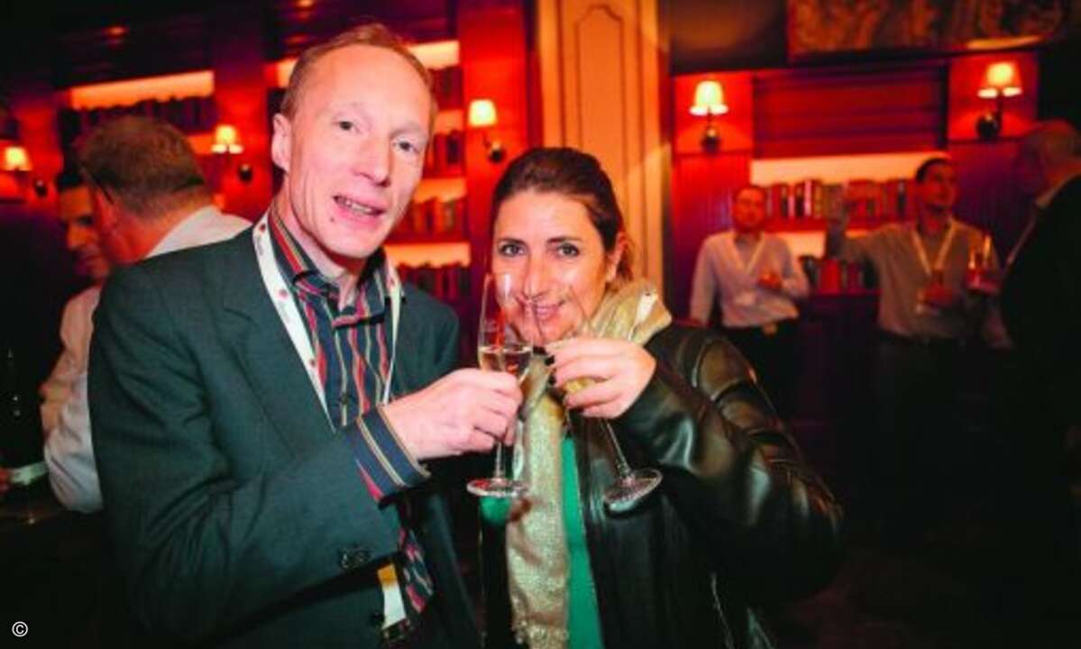 Lorenz Eberle und Mélanie Biberian von Beemo Technologie (Bild: I-Team)