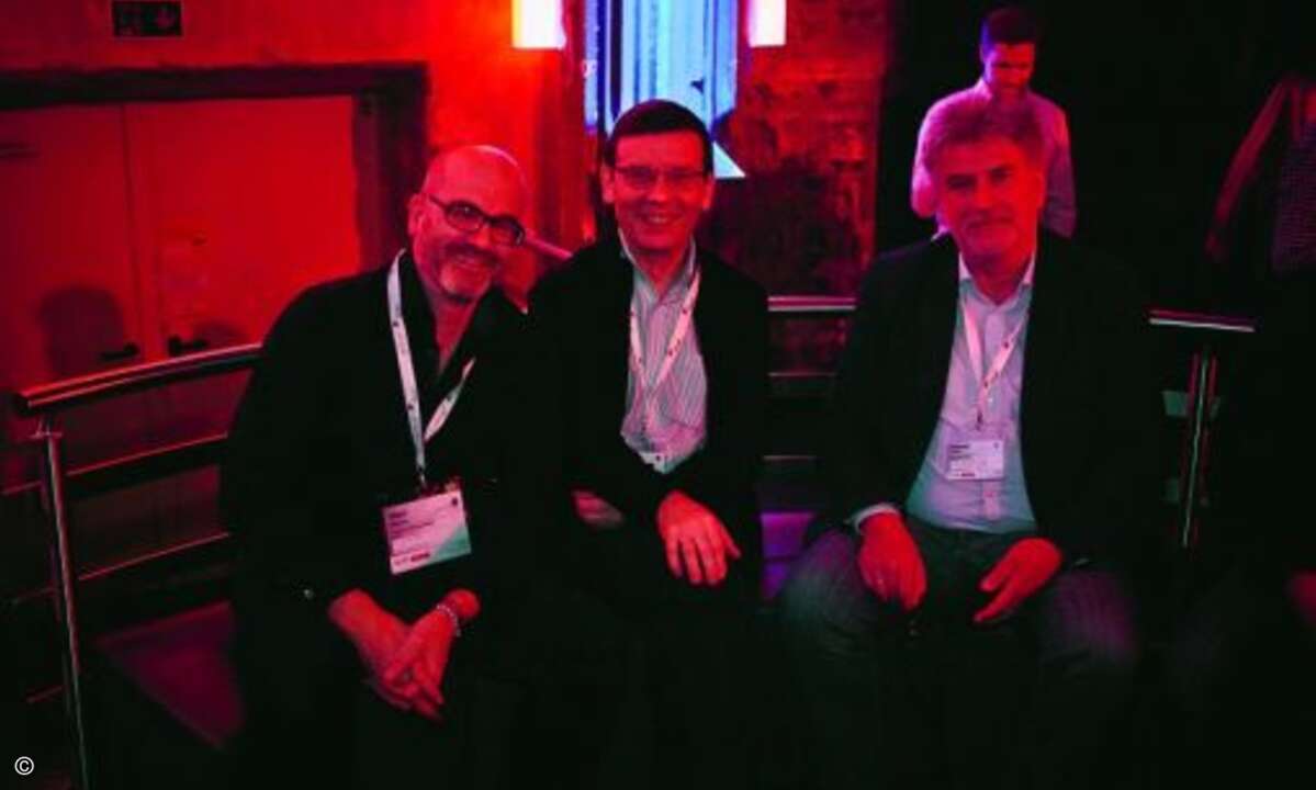 (v. links) Marc Wilhelmi (Integrate-it Netzwerke), Gerald Gruhl ( PDV-Systeme Sachsen) und Andreas Lemcke ( PI Informatik). (Bild: I-Team)
