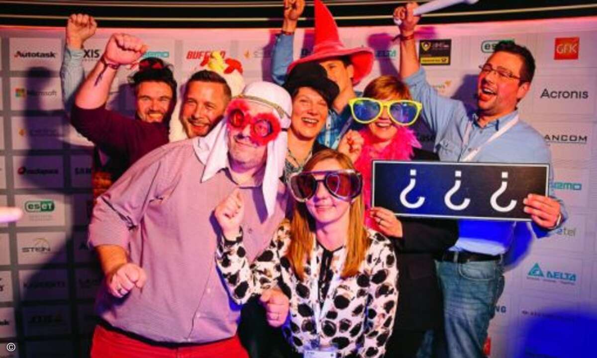 Der Fotospiegel war ein Highlight des Abends für die Gäste (Bild: I-Team)