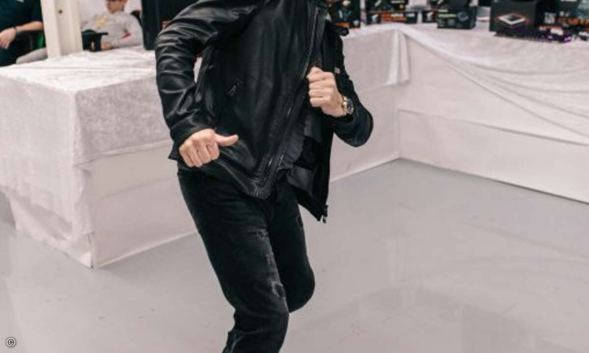 Hat immer gute Laune – Frank Bösser (Gigabyte) (Bild: Agando)