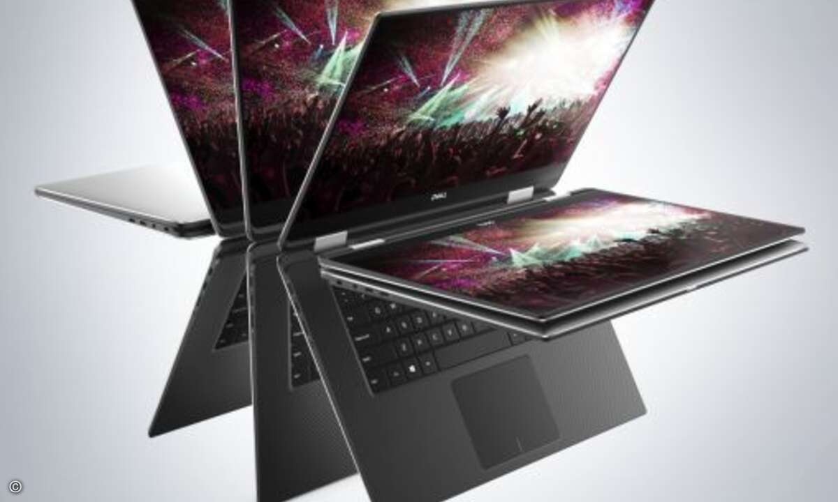 Mit dem neuen »Dell XPS 15« zeigte auch Dell auf der CES ein Convertible-Notebook mit einem Kaby-Lake-G-Prozessor von Intel (Bild: Dell)