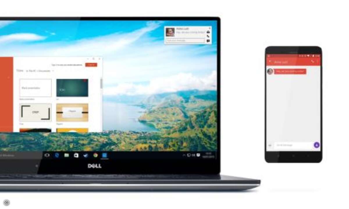 Die Software »Dell Mobile Connect« wird auf allen neuen Consumer-PCs von Dell vorinstalliert. Mit ihr können Anwender von PC oder Notebook aus Textnachrichten über ihr Android-Smartphone oder iPhone versenden, Telefonate führen und das Mobilgerät sog