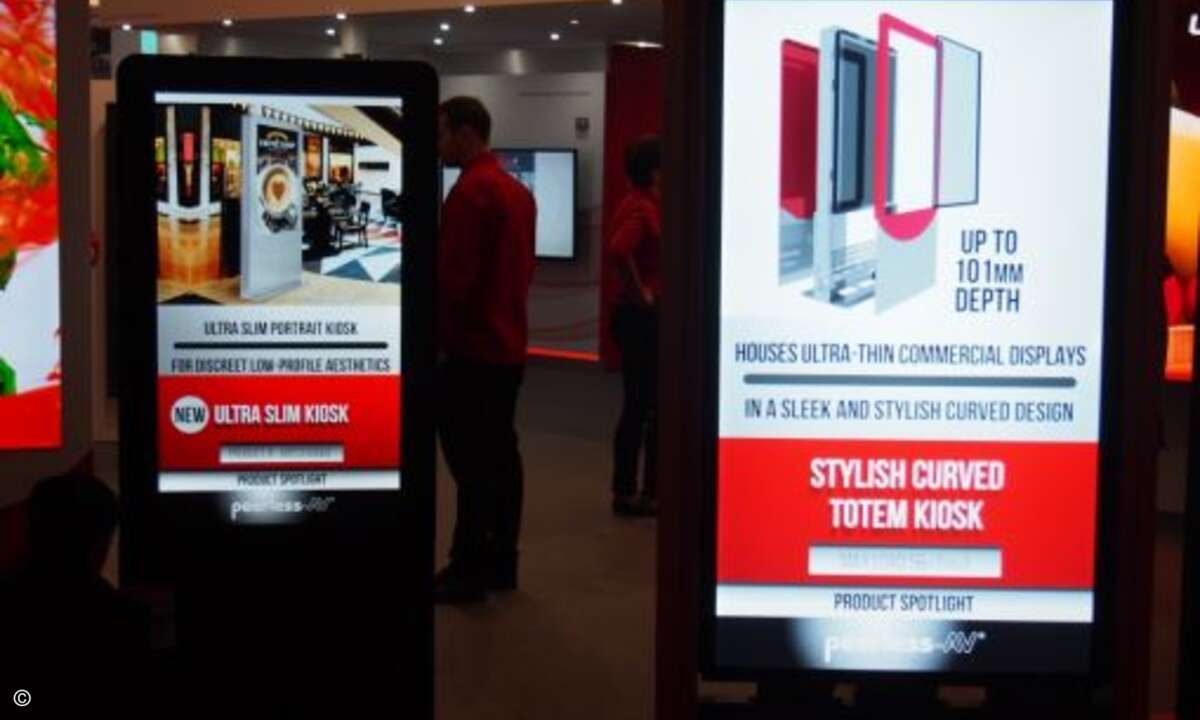 Digitale Kiosklösung bei peerless av (Foto: CRN)