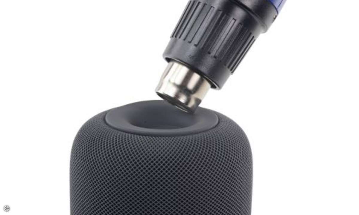 ...zuerst einen Heißluftföhn... (Foto: iFixit)