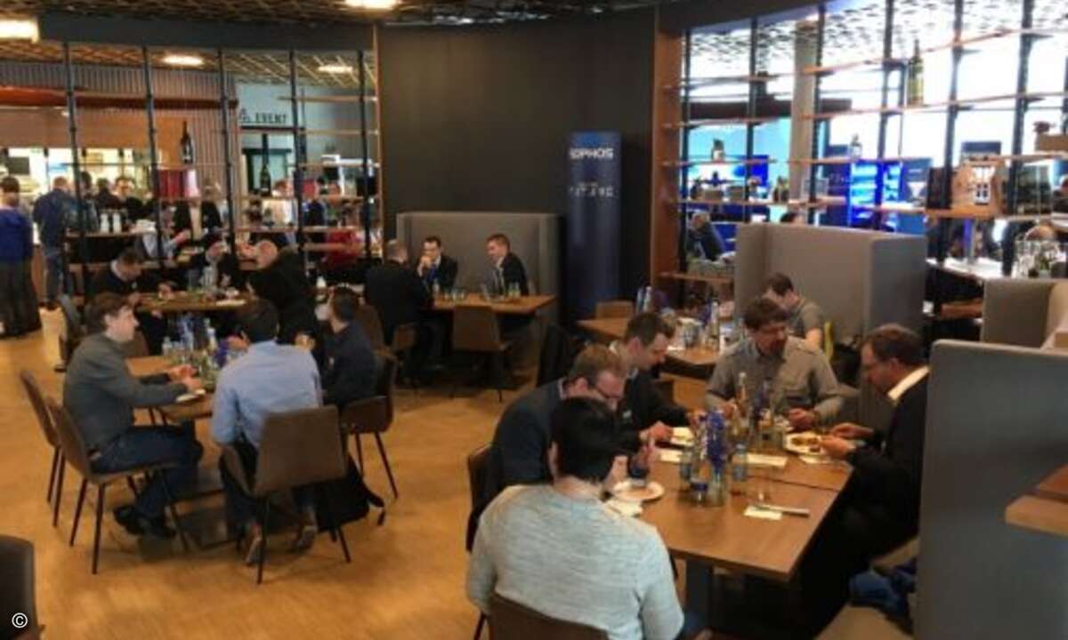 Für das leibliche Wohl der Gäste war bestens gesorgt (Foto: Sophos)
