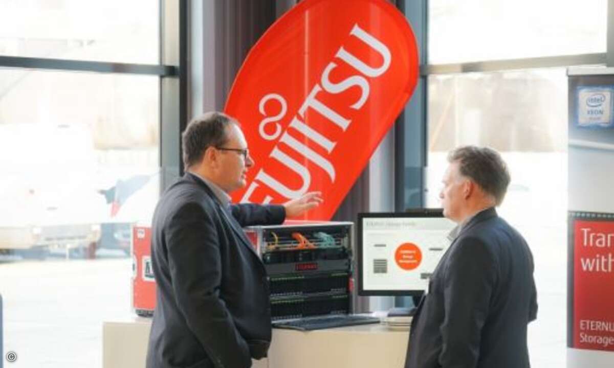 Nachdem über Storage-Systeme gefachsimpelt wurde… (Foto: Fujitsu)