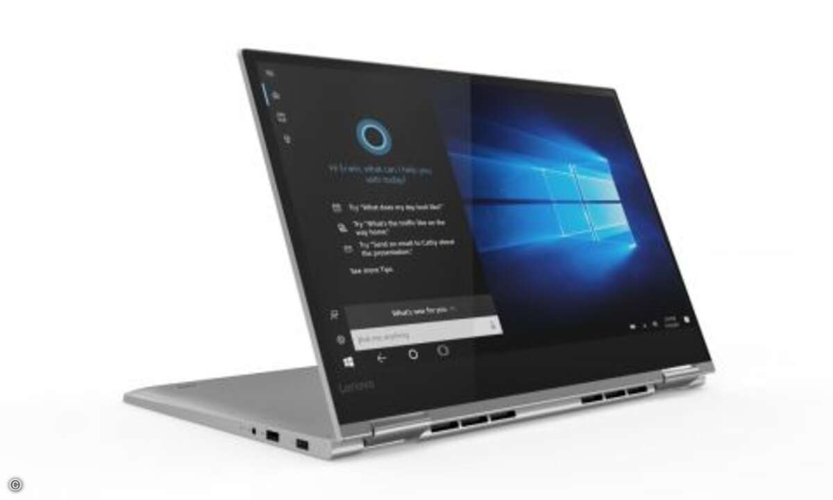 Das neue »Yoga 730« mit KI-Funktion ermöglicht die sprachliche Interaktion mit intelligenten Assistenten auch auf dem Laptop (Bild: Lenovo)