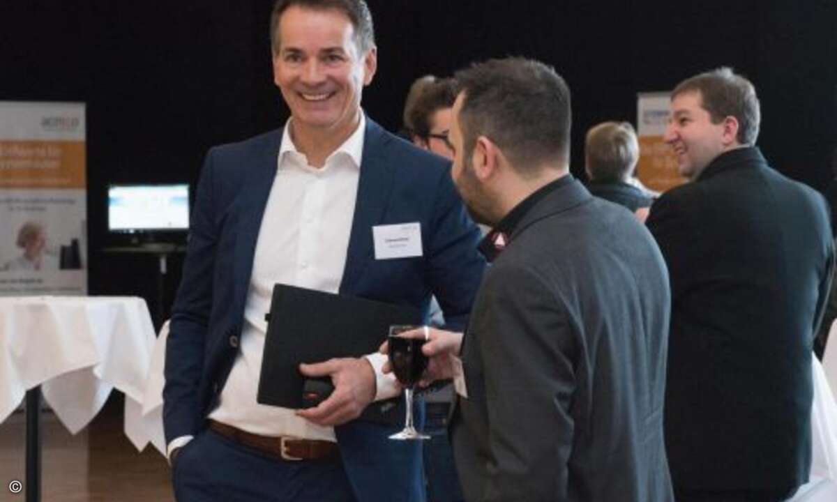 Andreas Bortoli (Systemhaus.One) war auch angereist (Foto: Acmeo)