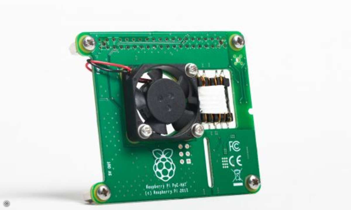 ... erscheint demnächst ein PoE-HAT-Modul (Foto: Raspberry Pi Foundation)