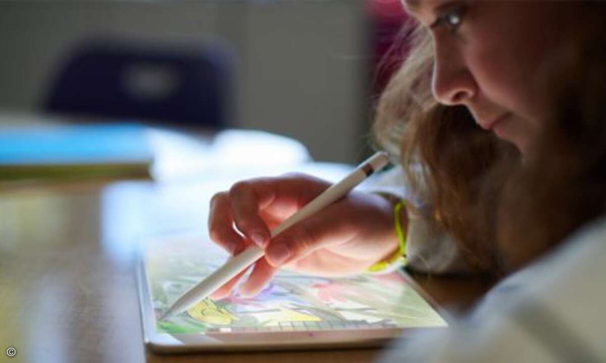Apple setzt dazu auf native Apps, einen günstigeren Preis und den Apple Pencil, der allerdings extra gekauft werden muss (Foto: Apple)
