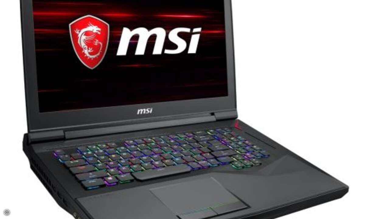 Weitere Highlights sind die mechanische Gaming-Tastatur von Steelseries mit RGB-Einzeltastenbeleuchtung, das »Super RAID 4«-System mit zwei PCI-Express-NVMe-SSDs und der schnelle 120-Hz-/3-ms-Full-HD-Bildschirm. (Bild: MSI)