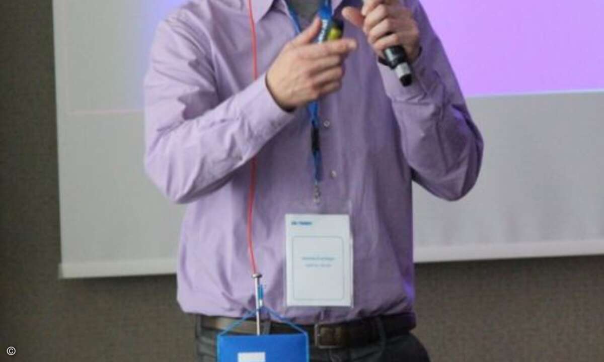 Mathias Fürlinger von Qnap sprach über Trends im NAS-Markt (Foto: Ingram Micro)