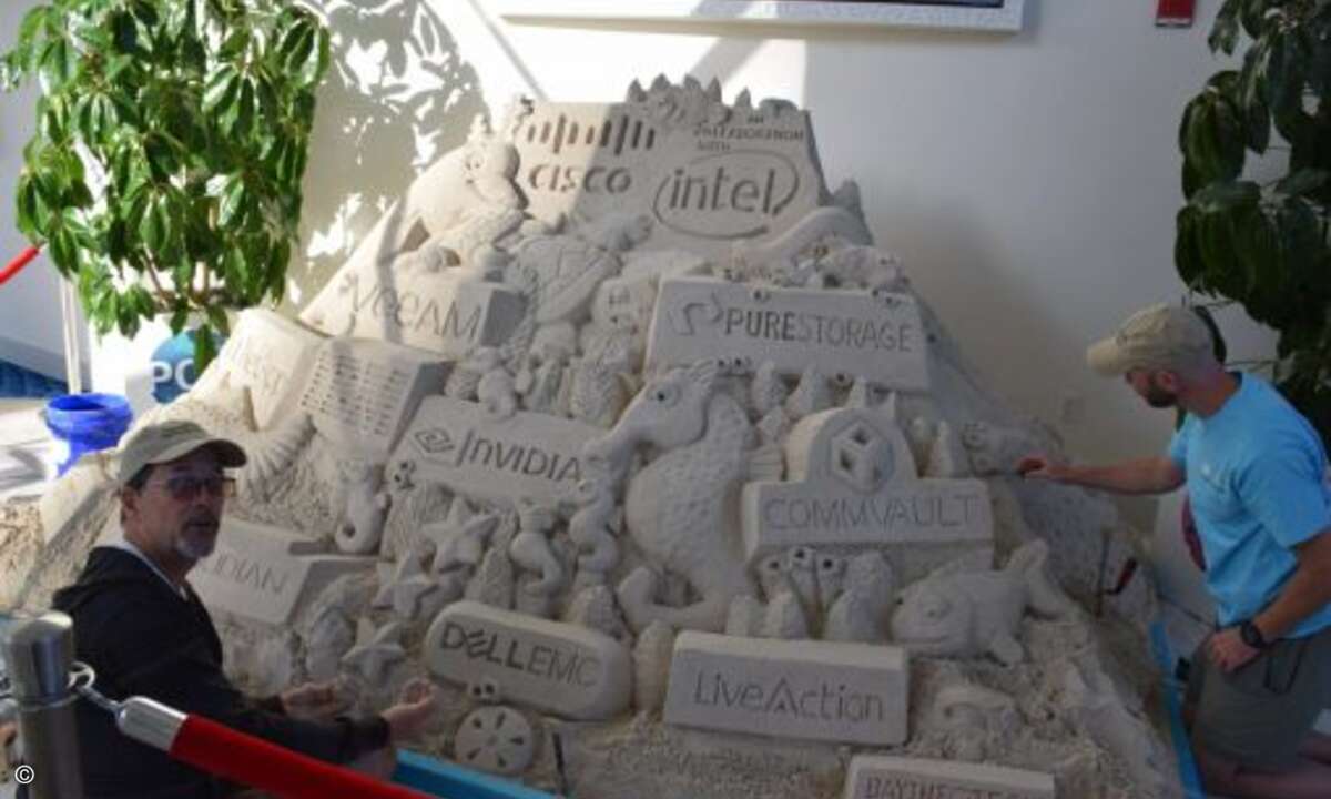 Ciscos Hersteller-Partnerschaften sind, anders als man es auf diesem Bild vermuten könne, nicht auf Sand gebaut.