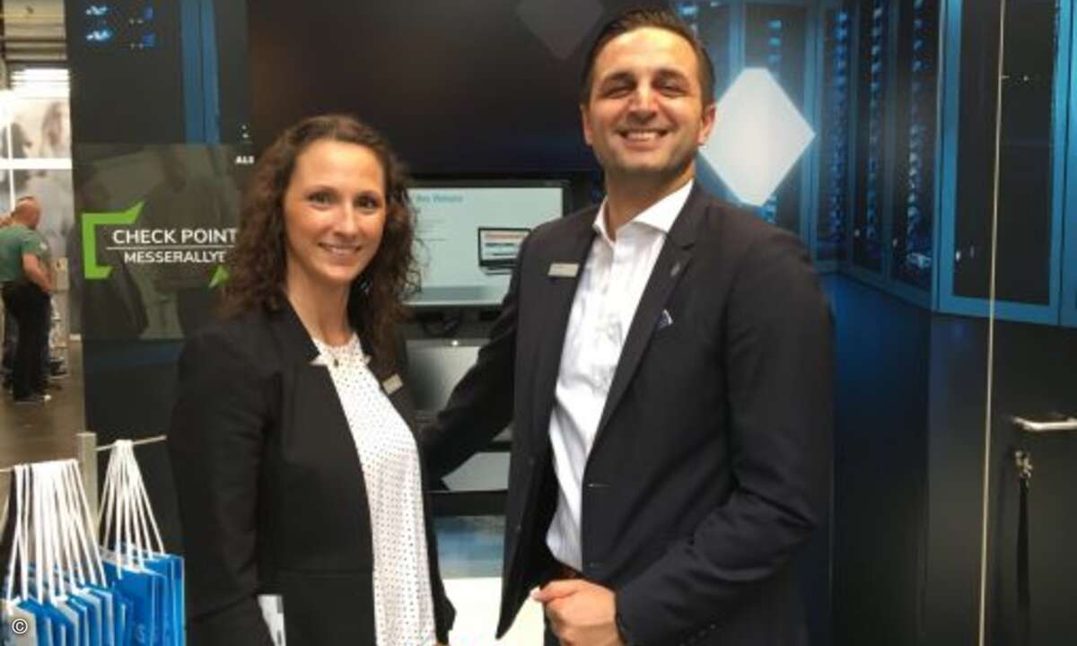 Antje Hartmann und Özkan Topal von Rohde & Schwarz Cybersecurity (Bild: CRN)