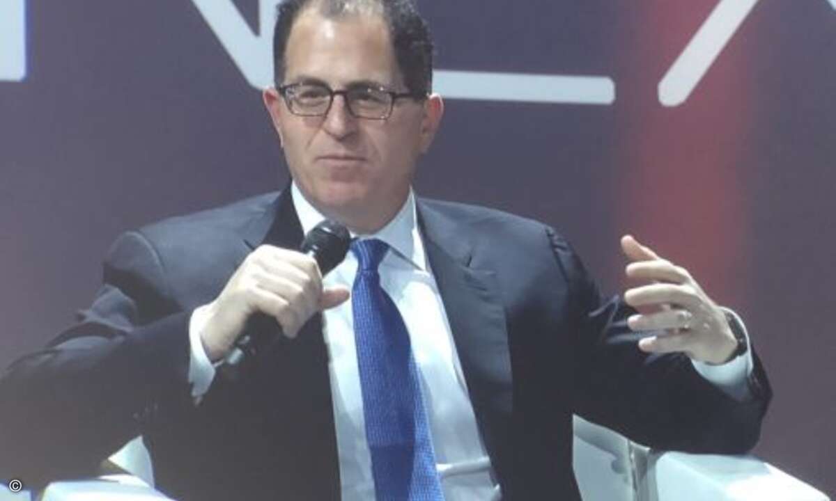 Als Überraschungsgast war Konzernchef Michael Dell eingeflogen (Bild: CRN)