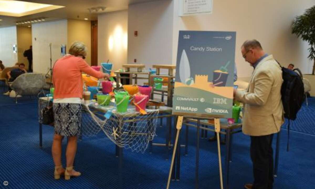 an der Candy Station fleißig genascht
(Foto: CRN)